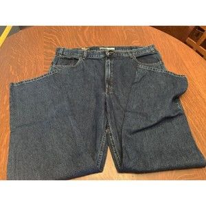 St. Johns Bay Comfort Stretch Relaxed Straight Dark Denim Jeans NewWTags●42x30